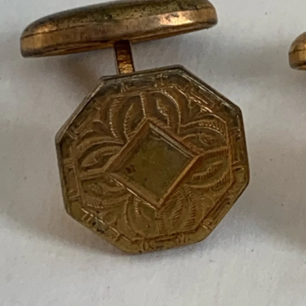 Antique Art Deco Gold-Filled Cufflinks